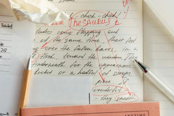 proofreading a document